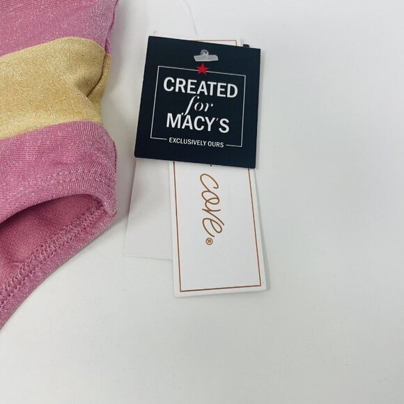 Salt + Cove Juniors Medium Precious Metals Colorblocked Swim Bikini Bottoms 045 - Picture 7 of 9